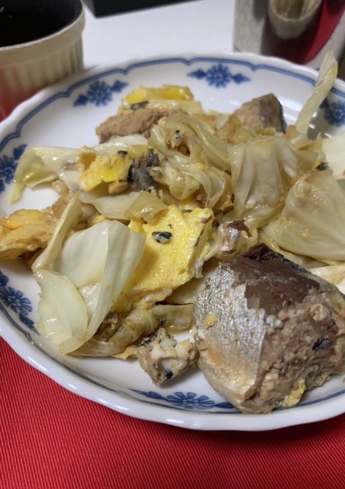 鯖缶とキャベツの卵炒め-レシピのメイン写真
