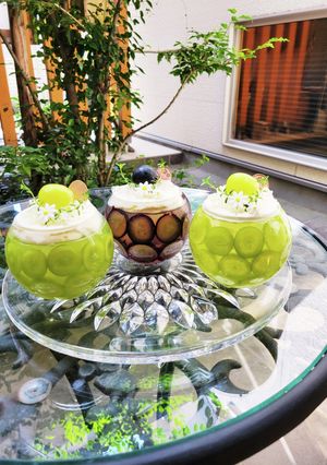 まん丸カップの葡萄ゼリー-レシピのメイン写真