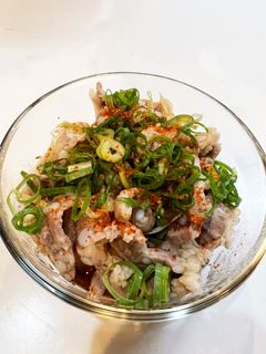 簡単おつまみ!豚軟骨のポン酢和え-レシピのメイン写真