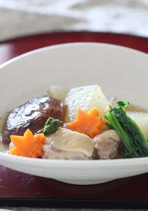 大葉柚子胡椒を添えた治部煮-レシピのメイン写真