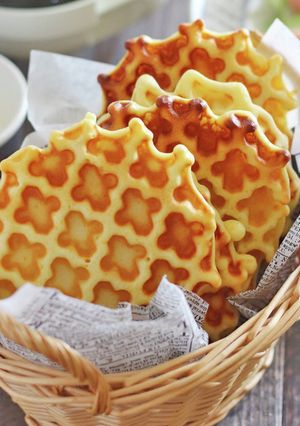 パンケーキミックスで作る甘くないワッフル-レシピのメイン写真
