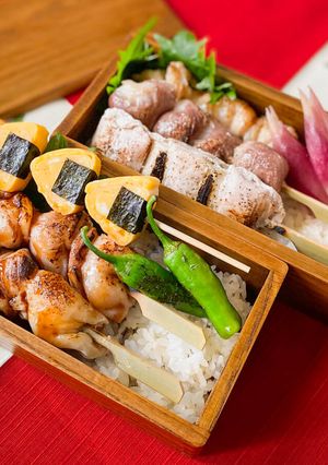 60℃ しっとり香ばしい 焼き鳥弁当-レシピのメイン写真