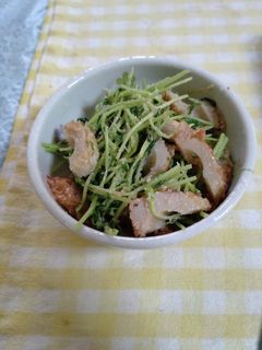 豆苗とちくわのごま酢和え-レシピのメイン写真