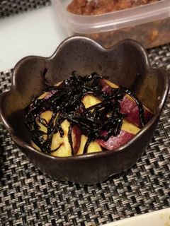 サツマイモの塩昆布バター炒め-レシピのメイン写真