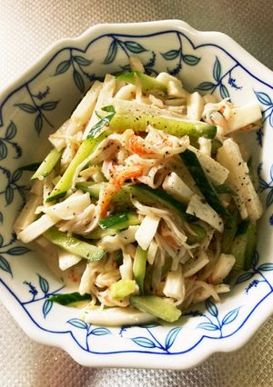 我が家のサラダ☆長芋のマヨ麺つゆ合え-レシピのメイン写真