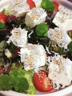 カルシウムたっぷり 豆腐和風サラダ!-レシピのメイン写真