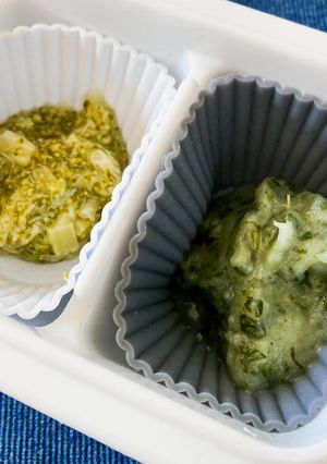 95℃ 離乳食 ほうれん草マッシュポテト-レシピのメイン写真
