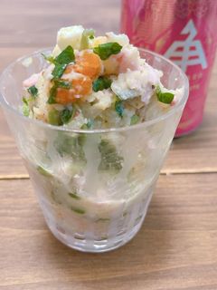 クレソンとポテトサラダ(マヨネーズなし)-レシピのメイン写真