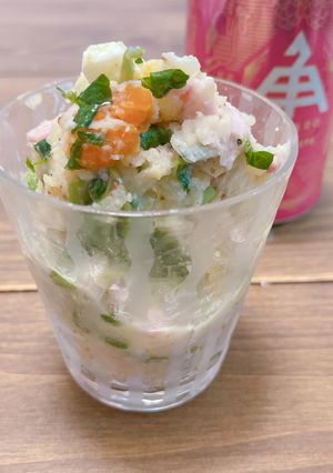 クレソンとポテトサラダ（マヨネーズなし）-レシピのメイン写真