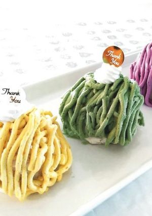 三色野菜モンブラン-レシピのメイン写真