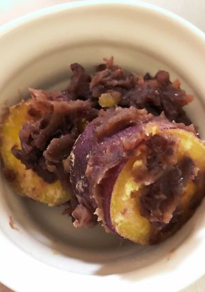 塩煮さつまいもの小豆煮-レシピのメイン写真