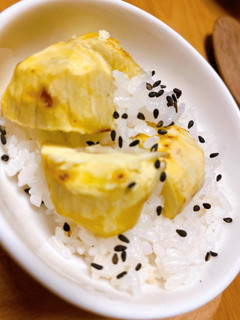 秋の味覚、昆布水で栗ご飯-レシピのメイン写真