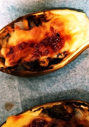白ナスの豚コマチーズ甘味噌焼き-レシピのメイン写真