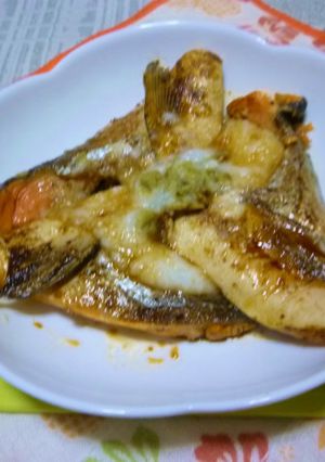 銀鮭のカマの焼き鮭・山かけのタパス-レシピのメイン写真