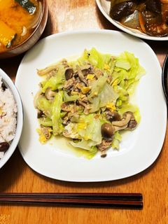 さばの水煮缶とキャベツの中華炒め-レシピのメイン写真