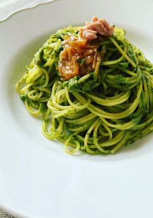 まぜて美味しい和風ジェノベーゼパスタ-レシピのメイン写真