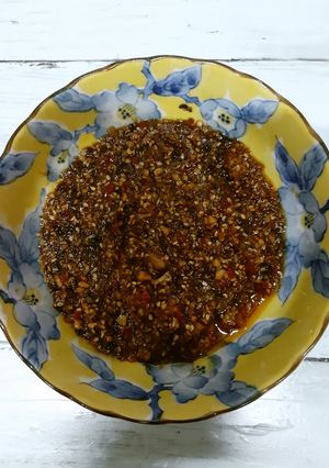 食べる福耳ラー油（辛み少）-レシピのメイン写真