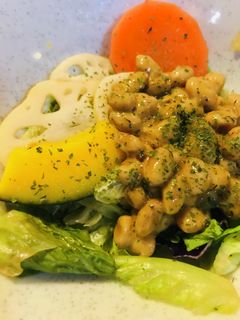 毎日の納豆●サラダパックのサッと炒めと-レシピのメイン写真