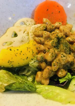 毎日の納豆●サラダパックのサッと炒めと-レシピのメイン写真