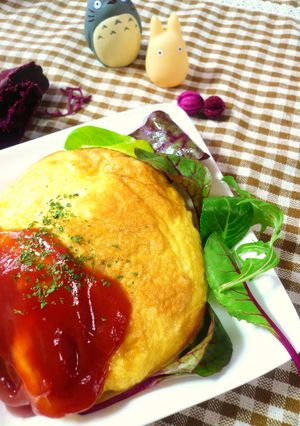 巻かないまんまるオムライス-レシピのメイン写真