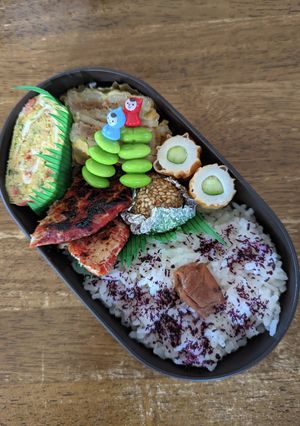JK☆紅生姜＆青のり卵焼き弁当♪-レシピのメイン写真