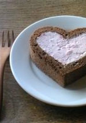 きれいなハートの、ロールケーキ。-レシピのメイン写真