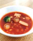 お手軽☆魚介のミネストローネ風スープ