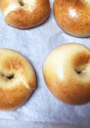 冷蔵庫で寝かせベーグル　低温-レシピのメイン写真