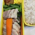 豆苗豚巻き弁当
