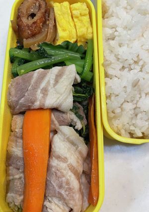 豆苗豚巻き弁当-レシピのメイン写真