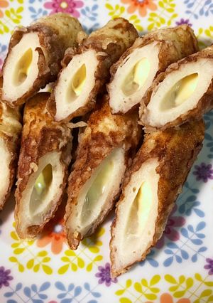 ☆揚げちくわ☆マヨネーズ&チーズ入り-レシピのメイン写真
