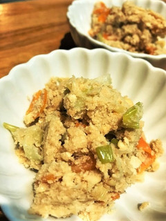 バターしょうゆ味の洋風おから-レシピのメイン写真
