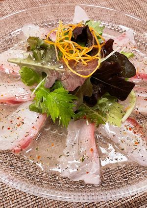 真鯛の地中海風カルパッチョ-レシピのメイン写真