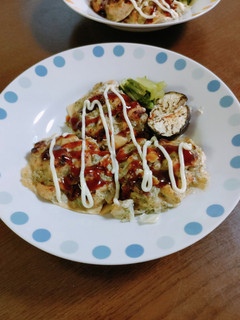 オーブンで!お好み焼き風玉ねぎつくね焼き-レシピのメイン写真