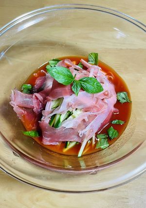 野菜ジュースで簡単アジアンそうめん-レシピのメイン写真