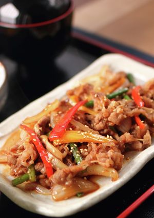 松屋期間限定！　プルコギ定食♪-レシピのメイン写真