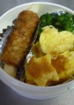 型抜きで遊ぼ☆お弁当の卵やき-レシピのメイン写真