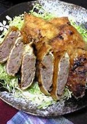油揚げの肉詰め焼き-レシピのメイン写真