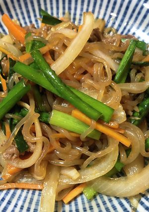 野菜を白だしで炒めるしらたきのチャプチェ-レシピのメイン写真