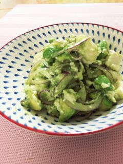 豆腐とアボカドのナムル風和え物-レシピのメイン写真