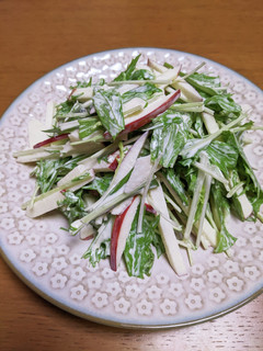 りんごと水菜のサラダ-レシピのメイン写真
