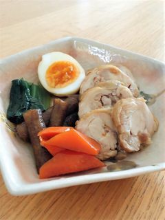 やわらか*鶏肉ロールとごぼうの甘辛煮-レシピのメイン写真