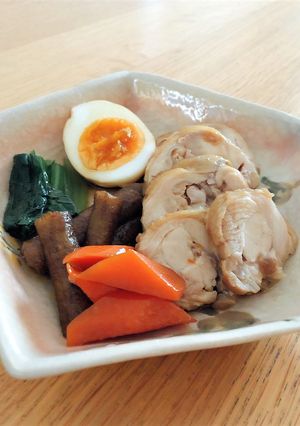 やわらか＊鶏肉ロールとごぼうの甘辛煮-レシピのメイン写真