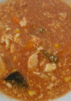 すり潰し豆腐入り洋風チキンスープ-レシピのメイン写真