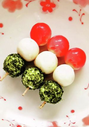 お弁当やおつまみに✿三色団子風うずら玉子-レシピのメイン写真