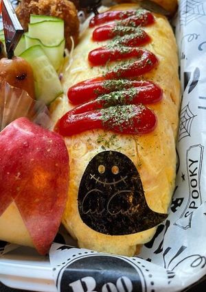 のせるだけ！刺すだけ！ハロウィン弁当-レシピのメイン写真