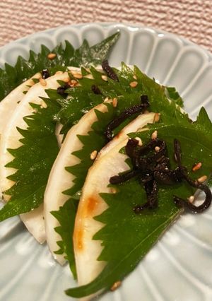 !シンプルが美味しい!大根塩もみ大葉漬け-レシピのメイン写真