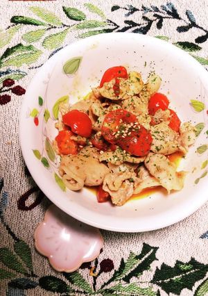 豚肉とミニトマトの白ワインソテー-レシピのメイン写真