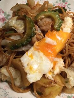 ゴーヤの焼きそば-レシピのメイン写真