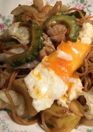 ゴーヤの焼きそば-レシピのメイン写真